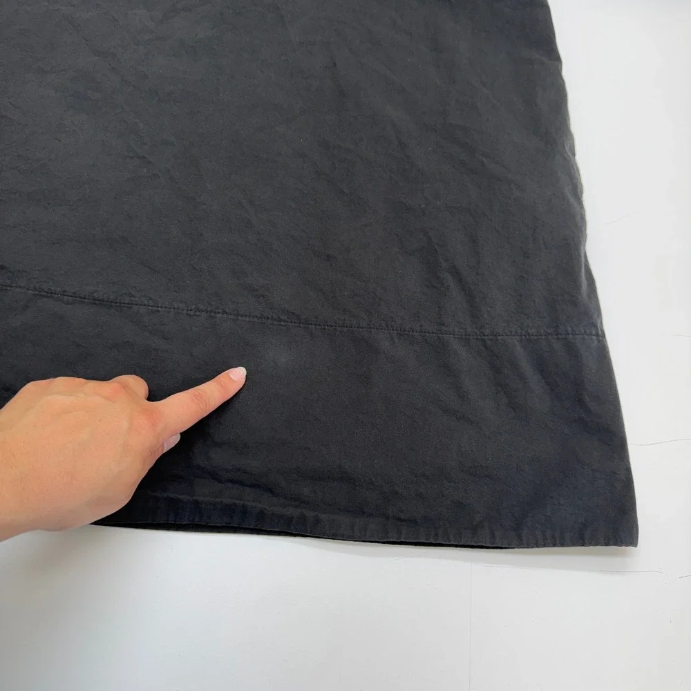 DISSH Dress Womens 6 Black Skylar Mini Puff Sleeve V Neck Pockets Minimalist - Picture 12 of 13